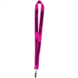 1" Polyester Silkscreen Lanyard | https://www.bestnamebadges.com