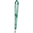 1" Polyester Silkscreen Lanyard | https://www.bestnamebadges.com