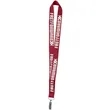 1" Polyester Silkscreen Lanyard | https://www.bestnamebadges.com