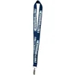 1" Polyester Silkscreen Lanyard | https://www.bestnamebadges.com