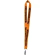 1" Polyester Silkscreen Lanyard | https://www.bestnamebadges.com