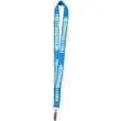 1" Polyester Silkscreen Lanyard | https://www.bestnamebadges.com