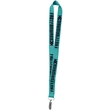 1" Polyester Silkscreen Lanyard | https://www.bestnamebadges.com