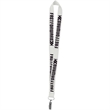1" Polyester Silkscreen Lanyard | https://www.bestnamebadges.com