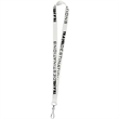 0.75" Polyester Silkscreen Lanyard | https://www.bestnamebadges.com