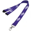 0.62" Polyester Lanyard with Safety Breakaway | https://www.bestnamebadges.com