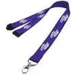 0.62" Polyester Lanyard with Safety Breakaway | https://www.bestnamebadges.com