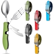4 in 1 Camping Utensils Portable Stainless Steel Tableware | https://www.bestnamebadges.com