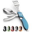 4 in 1 Camping Utensils Portable Stainless Steel Tableware | https://www.bestnamebadges.com