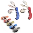 4 in 1 Camping Utensils Portable Stainless Steel Tableware | https://www.bestnamebadges.com