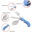 4 in 1 Camping Utensils Portable Stainless Steel Tableware | https://www.bestnamebadges.com