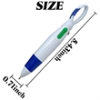 4-Color Multicolor Ballpoint Pens with Carabiner Keychain | https://www.bestnamebadges.com