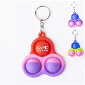 Stress Reliever Push Bubbles Keychain