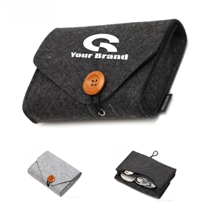 Power Adapter Felt Organizer | https://www.bestnamebadges.com