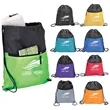 Abrasion-Resistant Polyester Sports Drawstring Backpack | https://www.bestnamebadges.com