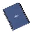 Portable Spiral Notebook With Pen | https://www.bestnamebadges.com