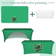 6' Full Color Dye Sublimated Open Back Stretch Table Cover | https://www.bestnamebadges.com