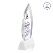 Marinello VividPrint™ Award on Base - White | https://www.bestnamebadges.com