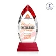 Marinello VividPrint™ Award on Base - Red | https://www.bestnamebadges.com