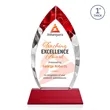 Marinello VividPrint™ Award on Base - Red | https://www.bestnamebadges.com