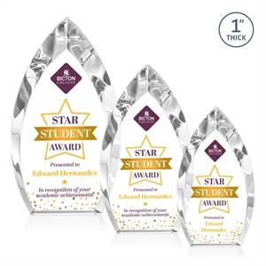 Marinello VividPrint™ Award - Clear | https://www.bestnamebadges.com