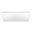 8' Full Color Dye Sublimated Open Back Stretch Table Cover | https://www.bestnamebadges.com