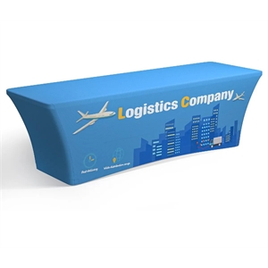 8' Full Color Dye Sublimated Standard Stretch Table Cover