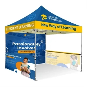 10'x10' Commercial Event Tent W/ Back Full & Two Half Walls