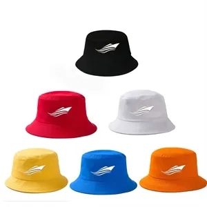Custom Solid Embroidered 100% Cotton Bucket Hat