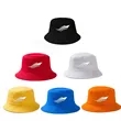 Custom Solid Embroidered 100% Cotton Bucket Hat | https://www.bestnamebadges.com