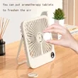 180 degree Foldable Portable Personal Fan with Aromatherapy | https://www.bestnamebadges.com