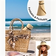 Ponytail Summer Beach Hat | https://www.bestnamebadges.com