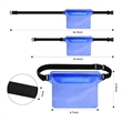 Swimming Waist Strap Transparent Waterproof Pouch Bag | https://www.bestnamebadges.com
