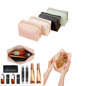 PU Cross Patterned Makeup Bag