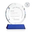 Gibralter Award on Newhaven Base - Blue | https://www.bestnamebadges.com
