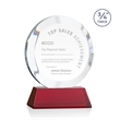 Gibralter Award on Newhaven Base - Red | https://www.bestnamebadges.com