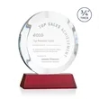 Gibralter Award on Newhaven Base - Red | https://www.bestnamebadges.com