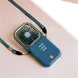 Portable Handheld Foldable Necklace Fan With Power Bank | https://www.bestnamebadges.com