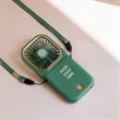 Portable Handheld Foldable Necklace Fan With Power Bank | https://www.bestnamebadges.com