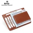 RFID Blocking Leather Card Holder Slim Front Pocket Wallet | https://www.bestnamebadges.com