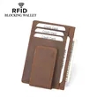 RFID Blocking Leather Card Holder Slim Front Pocket Wallet | https://www.bestnamebadges.com