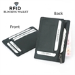 RFID Blocking Leather Wallet Zipper Credit Card Holder | https://www.bestnamebadges.com