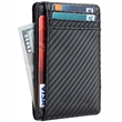 RFID Blocking Carbon Fiber Slim Front Pocket Wallet | https://www.bestnamebadges.com