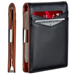 RFID Blocking Carbon Fiber Leather Wallet Slim Card Holder | https://www.bestnamebadges.com