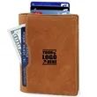 Front Pocket Minimalist Leather Slim Wallet RFID Blocking | https://www.bestnamebadges.com