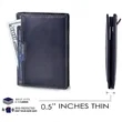 Front Pocket Minimalist Leather Slim Wallet RFID Blocking | https://www.bestnamebadges.com