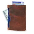 Front Pocket Minimalist Leather Slim Wallet RFID Blocking | https://www.bestnamebadges.com