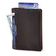 Front Pocket Minimalist Leather Slim Wallet RFID Blocking | https://www.bestnamebadges.com