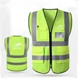 Multi-Pocket Reflective Safety Vest With Custom Logo | https://www.bestnamebadges.com
