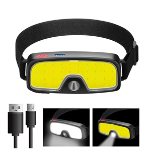 Rechargeable COB Floodlight HeadLamp | https://www.bestnamebadges.com